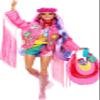 Barbie Extra Fly Doll with Desert-Themed Travel Clothes & Accessories, Fringe Jacket & Oversized Bag view 1