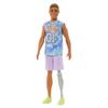 Barbie Fashionistas Ken Fashion Doll #212 with Prosthetic Leg Wearing Removable Los Angeles Jersey, Purple Shorts & Sneakers view 1