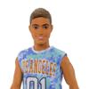 Barbie Fashionistas Ken Fashion Doll #212 with Prosthetic Leg Wearing Removable Los Angeles Jersey, Purple Shorts & Sneakers view 3