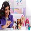 Barbie Extra Fly Minis Travel Doll, Desert Festival Look with Magenta Hair in Fringe Jacket, Dress & Accessories, 5.5-inch view 2