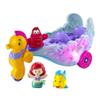 Fisher-Price Little People Toddler Toy Disney Princess Ariel's Light-Up Sea Carriage Musical Vehicle for Pretend Play Ages 18+ Months view 1