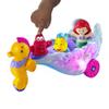 Fisher-Price Little People Toddler Toy Disney Princess Ariel's Light-Up Sea Carriage Musical Vehicle for Pretend Play Ages 18+ Months view 3