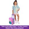Polly Pocket Dolls, Playset and Travel Toys, 4 Dolls, 1 Vehicle, 25+ Accessories, Resort Roll Away (Amazon Exclusive) view 3