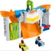 Fisher-Price Little People Hot Wheels Toddler Toy Race and Go Track Set with Lights Sounds & 2 Cars for Pretend Play Kids Ages 18+ Months view 1