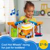Fisher-Price Little People Hot Wheels Toddler Toy Race and Go Track Set with Lights Sounds & 2 Cars for Pretend Play Kids Ages 18+ Months view 2
