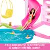 Barbie Dreamhouse, Pool Party Doll House with 75+ Pieces and 3-Story Slide, House Playset, Pet Elevator and Puppy Play Areas view 4