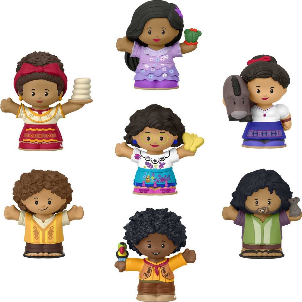 Fisher-Price Little People Toddler Toy Disney Encanto Figure Set, 7 Characters for Preschool Pretend Play Kids Ages 18+ Months (Amazon Exclusive)
