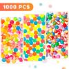 Pllieay 1000pcs Bouncy Balls Bulk, 20mm/0.78inch Colorful Various Styles Mixed Bouncy Balls, Small Rubber Bouncing Balls For Kids Party Favors, Gift Bag Filling And Vending Machines view 2