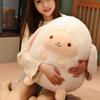 9.8 inch Cute Sheep Plush Kawaii Stuffed Animal Soft Hugging Body Pillow Comfortable Cartoon Squishy Fluffy Plushies Birthday Surprise Gifts for Kid Girls Boys view 3