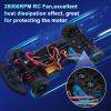 RC Car Cooling Fans 30mm 28000rpm Motors Fan with Metal Heatsink 3650 3660 540 550 Brushless Motor Update Parts for 1/10 RC Truck Diameter 36-38mm Brushless Motor view 4