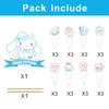 25 Pcs Cinnamoroll Cake Topper and Cupcake Toppers Set, Cinnamoroll Birthday Party Supplies for Kawaii Themed Cake Decorations view 2