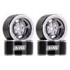 INJORA 1.0 Beadlock Wheel Rim 4PCS CNC Aluminum Wheels for 1/18 TRX4M 1/24 RC Crawler Car Axial AX24 SCX24 FMS FCX24 Upgrade (Grey) view 1