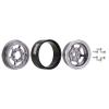 INJORA 1.0 Beadlock Wheel Rim 4PCS CNC Aluminum Wheels for 1/18 TRX4M 1/24 RC Crawler Car Axial AX24 SCX24 FMS FCX24 Upgrade (Grey) view 2
