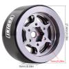 INJORA 1.0 Beadlock Wheel Rim 4PCS CNC Aluminum Wheels for 1/18 TRX4M 1/24 RC Crawler Car Axial AX24 SCX24 FMS FCX24 Upgrade (Grey) view 3