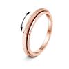 Diamday Rose Gold Fidget Rings for Women Men -2mm Titanium Steel Spinner Ring for Anxiety Stress Relief Glitter Sandblast Spinning Figit Anxiety Jewelry for Women Gifts Bands Size 7 view 1