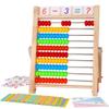 WOODMAM Wooden Abacus for Kids Math, Educational Counting Toy with Counting Sticks and Number Alphabet Cards, Preschool Learning Toys Gift for Boys Girls Age 3+ Years Old view 1
