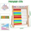 WOODMAM Wooden Abacus for Kids Math, Educational Counting Toy with Counting Sticks and Number Alphabet Cards, Preschool Learning Toys Gift for Boys Girls Age 3+ Years Old view 3