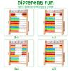WOODMAM Wooden Abacus for Kids Math, Educational Counting Toy with Counting Sticks and Number Alphabet Cards, Preschool Learning Toys Gift for Boys Girls Age 3+ Years Old view 4