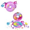 Polly Pocket Sparkle Cove Adventure Unicorn Floatie Compact Playset with 2 Micro Dolls & 12 Accessories, Including 2 with Color Change view 1