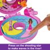 Polly Pocket Sparkle Cove Adventure Unicorn Floatie Compact Playset with 2 Micro Dolls & 12 Accessories, Including 2 with Color Change view 3