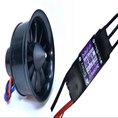 DoBoFo EDF 50mm 4S 4300KV 16.8V 11 Blades with 40A ESC, Electric Ducted Fan with Electronic Speed Controller, RC Jet Engine, Brushless Motor, Remote Control Model Replacement Airplane Parts DIY