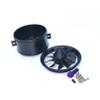 DoBoFo EDF 50mm Housing with Fan 11 Blades Without Motor, Electric Ducted Fan Without Motor for EDF 3S 4S,Hobby RC Jet Engine Propeller, Remote Control Model Replacement Airplane Parts DIY view 1
