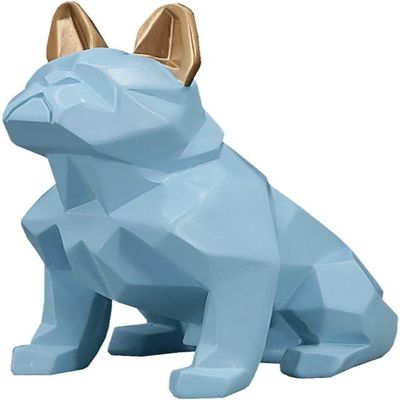 Piggy Bank,decorative piggy bank Dog Shape Money Banks Geometric Design Puppy Piggy Bank Children's Room Animals Resin Coin Bank For Kids Boy 5.9x5.9x7.4in money Bank for aldult (Color : Piggy Bank B)