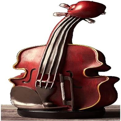 Piggy Bank,decorative piggy bank Piggy Bank Wine Red Violin Shape Money Banks Vintage Distressed Resin Coin Bank With Rubber Stopper Funny Piggy Bank For Adult money Bank for aldult (Color : Coin Bank
