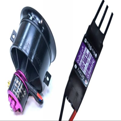 DoBoFo EDF 50mm 3S 4900KV 12.6V 11 Blades with 40A ESC, Electric Ducted Fan with Electronic Speed Controller, RC Jet Engine, Brushless Motor, Remote Control Model Replacement Airplane Parts DIY