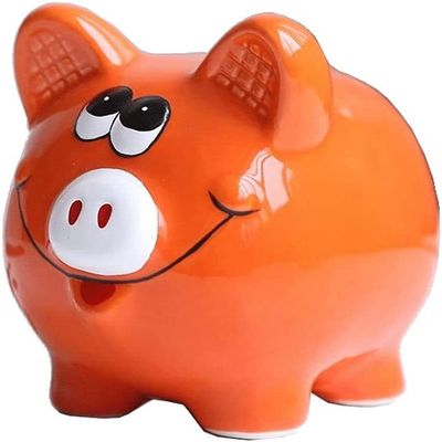 Piggy Bank,decorative piggy bank Ceramics Piggy Bank Child To Cherish Money Bank Cute Pig Coin Bank For Boys Kids Girls Adultsblue,White,Pink,Green5.3x4.1x4.3in money Bank for aldult ( Color : Piggy