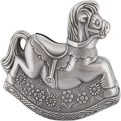 Piggy Bank,Decorative Piggy Bank Metal Money Bank Cute Pony Piggy Bank Horse Shape Coin Bank Zinc Alloy Silver Penny Coin Saving Box for Kids Boy Girl Gift Money Bank for aldult (Color : 1pcs)