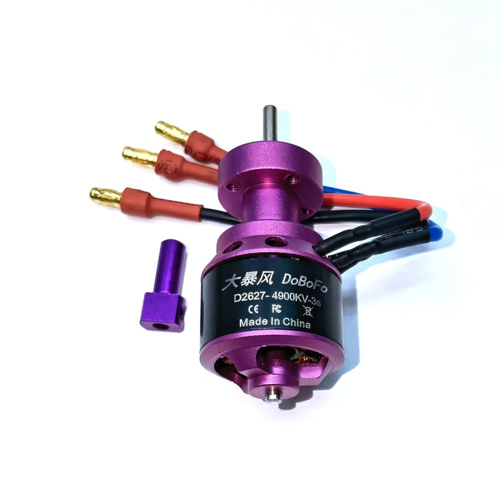 DoBoFo Brushless Motor 3S 4900KV 12.6V for EDF 50mm 11 Blades Electric Ducted Fan, High Speed Motor 61740RPM, Hobby Jet Engine RC Car Engine Parts, Remote Control Model Replacement Airplane Parts DIY