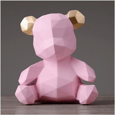 Piggy Bank,decorative piggy bank Cute Bear Piggy Bank Box Geometry Stylish Design Money Bank Creative Coin Bank Gifts For Kids Boy Girl money Bank for aldult (Color : Piggy Bank F) ( Color : Piggy Ban
