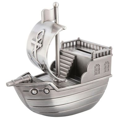 Piggy Bank,Decorative Piggy Bank Boat Shape Piggy Bank Creative Ship Bank Gifts Nautical Sailboat Coin Bank Zinc Alloy Money Bank for Kids Boy Girl 5x2.5x5.3in Money Bank for aldult (Color : 1pcs) (C