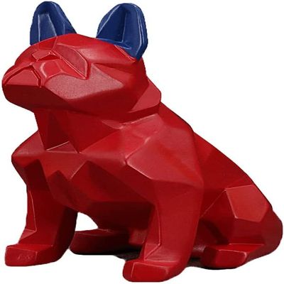 Piggy Bank,decorative piggy bank Dog Shape Money Banks Geometric Design Puppy Piggy Bank Children's Room Animals Resin Coin Bank For Kids Boy 5.9x5.9x7.4in money Bank for aldult (Color : Piggy Bank B)