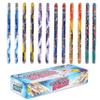 Forest & Twelfth 12.5 Spiral Glitter Wands for Wizard and Fairy Princess Pretend Play, Fun Magic Wand Toys for Halloween Parties, Party Favors, Stocking Stuffers, Giveaways (12 Pack) view 1