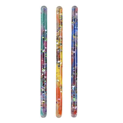 Forest & Twelfth 12.5 Spiral Glitter Wands for Wizard and Fairy Princess Pretend Play, Fun Magic Wand Toys for Halloween Parties, Party Favors, Stocking Stuffers, Giveaways (3 Pack)