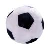 Colaxi Plush Football Toy, Soccer Ball Plush Pillow Sport Toys 17cm Diameter Soft Rattle Stuffed Plush Toy for Gift Toddlers Children Baby, White Black view 1