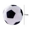 Colaxi Plush Football Toy, Soccer Ball Plush Pillow Sport Toys 17cm Diameter Soft Rattle Stuffed Plush Toy for Gift Toddlers Children Baby, White Black view 4