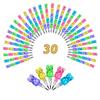 BieFuDan 30 Pieces Stackable Bear Pencils, Plastic Bear Shaped Stacking Pencil, 5 in 1 Point Pencil for Office Supplies Fun Equipment view 1