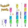 BieFuDan 30 Pieces Stackable Bear Pencils, Plastic Bear Shaped Stacking Pencil, 5 in 1 Point Pencil for Office Supplies Fun Equipment view 2