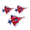 3PCS Fighter Jet Airplane Ballons Cartoon Flying Party Birthday Foil Ballon Decor Aircraft Kids Toy airplane Foil Balloons for Kids Themed Party Children Birthday Party Baby Shower Decorations 42" view 4