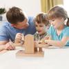 Wooden Balance Scale Toy Set for Kids - Educational Math Balance Beam with Pan Scale - Stem Learning Toy for Preschoolers and Toddlers view 2