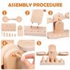 Wooden Balance Scale Toy Set for Kids - Educational Math Balance Beam with Pan Scale - Stem Learning Toy for Preschoolers and Toddlers view 4