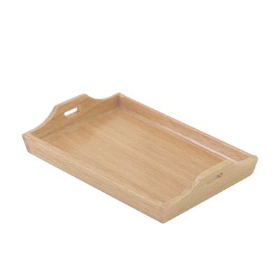 Toddmomy Dollhouse Miniature Serving Trays - 1:12 Scale Square Wooden Trays for Crafts & Dollhouse Accessories