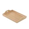 Toddmomy Dollhouse Miniature Serving Trays - 1:12 Scale Square Wooden Trays for Crafts & Dollhouse Accessories view 1