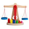 ibasenice Educational Toy Balance Scale for Kids Wooden Montessori Scale for Classroom Learning and Preschool Measurement 8.7 X 3.7 X 6.7 Inches view 1