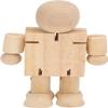 KJH Wooden Flexible Robot, Exercise Hands on Ability Flexible Joints Birch Material Wooden Cubebot for Handicraft School and Classes Set of 3 view 3