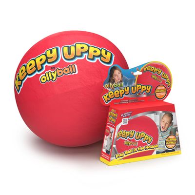 Ollyball Keepy Uppy Patented Indoor Play Ball & Kickball for Kids | Soft Safe Re-Inflatable Olly Ball for Active Indoor Fun, Games & Activities Indoor Ball, Keepy Uppy Game for Families