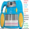 22 Key Battery Operated Kids Musical Keyboard Piano for Children with Popular Preset Songs Included - Blue view 2